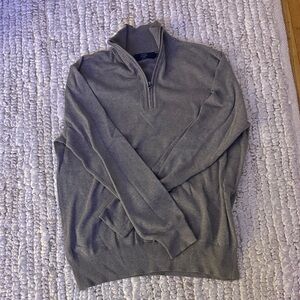 J. Crew Men's Zip-Up Sweater in Gray